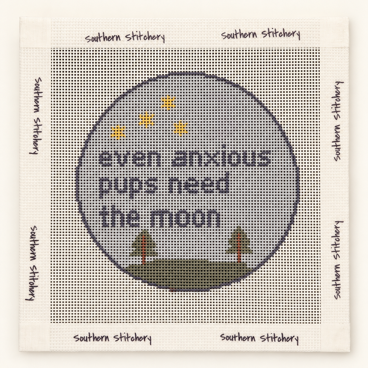 Even Anxious Pups Canvas