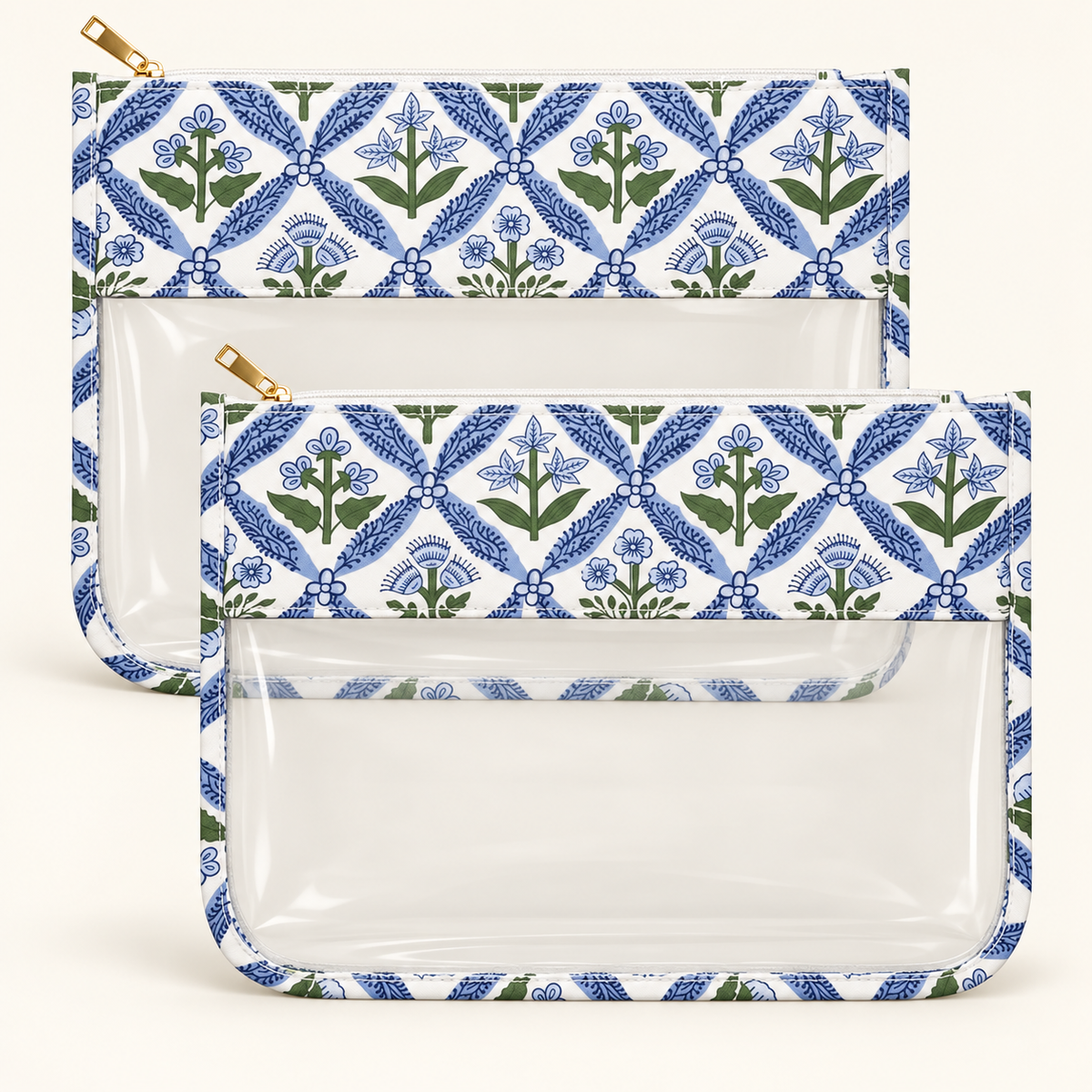 Blue Floral Project Bag