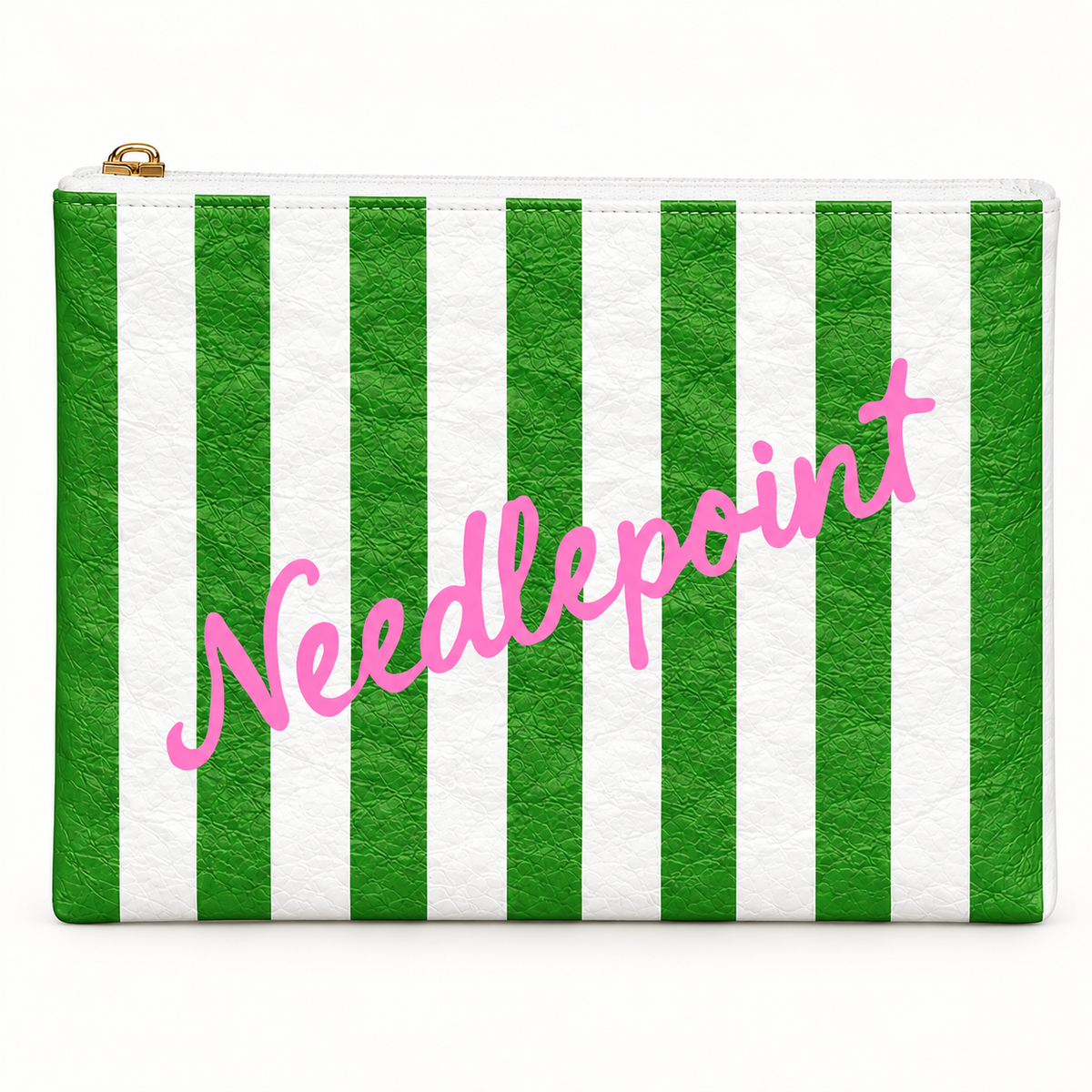 Needlepoint Leather Project Bag