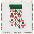 Red Bows and Trees Mini Stocking