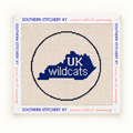 UK Wildcats Round Ornament Canvas